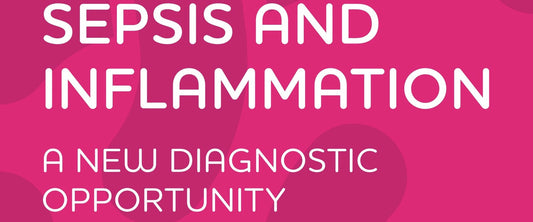 Text says - sepsis and inflammation, a new diagnostic opportunity